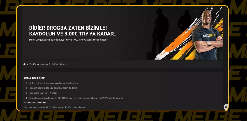 Melbet indir Türkiye sayfası